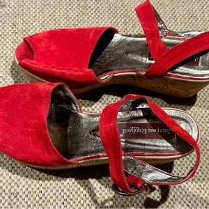 Women’s Shoes / Jacques Raphael / Wedge Heels / Red / Size 9